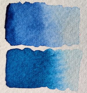 The difference between Phthalo blue red tone (PB15: 1) and Phthalo blue green tone (PB15: 3)