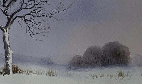 Lonely Tree – A simple watercolor exercise