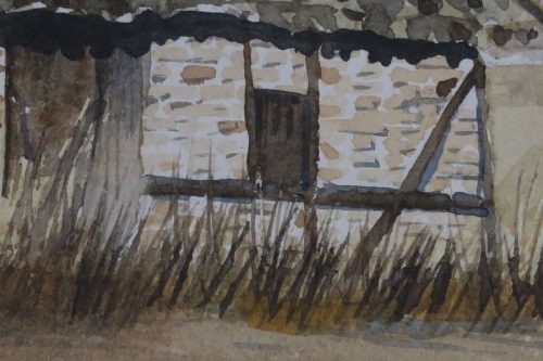 House tree and telephone pole 05