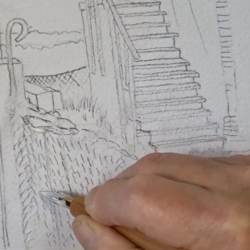 Masking with dipping pen